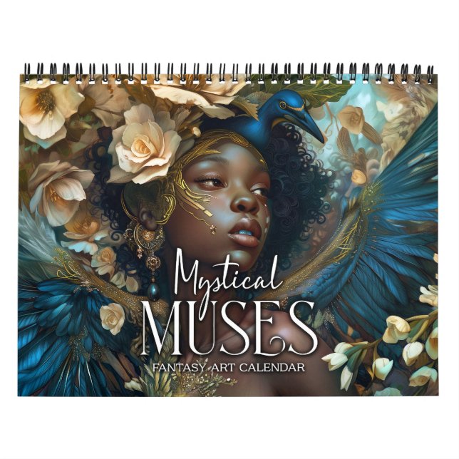 Calendário 2026 Black Fantasy Art Mystical Muses (Capa)