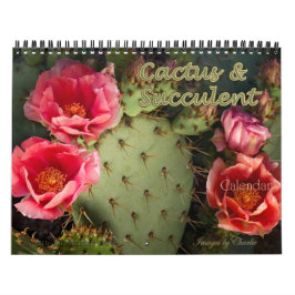Calendário 2026 Cactus & Succulent Flower (Versão original)