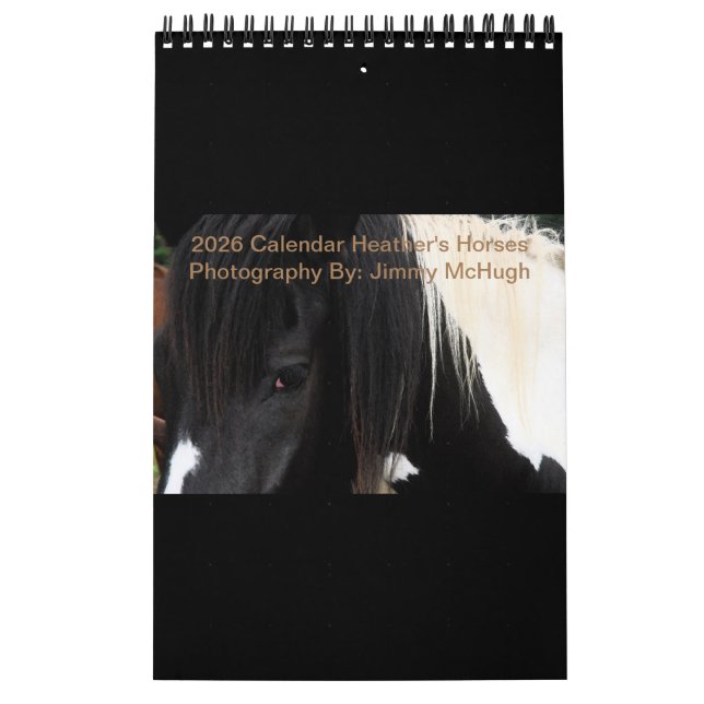Calendário 2026 Calendar Heathers Horses  (Capa)