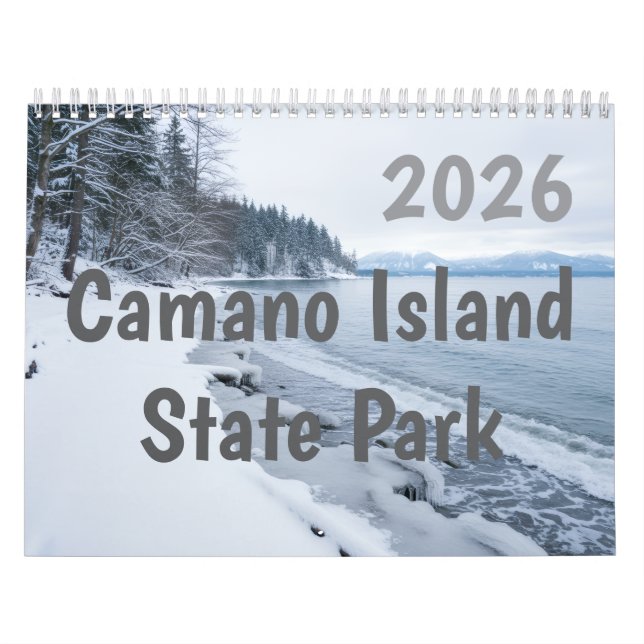 Calendário 2026 Camano Island State Park Personalized (Capa)