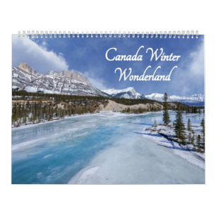 Calendário 2026 Canada Winter Wonderland