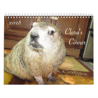 Calendário 2026 Clara's Corner Groundhog Calendar B