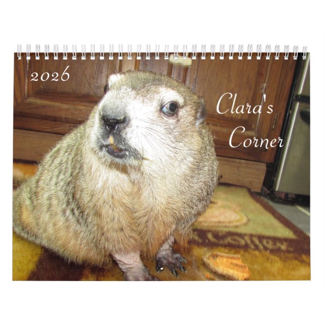Calendário 2026 Clara's Corner Groundhog Calendar B (Capa)
