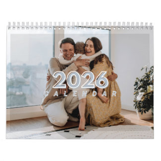 Calendário 2026 Custom Calendar with Your Family Photos