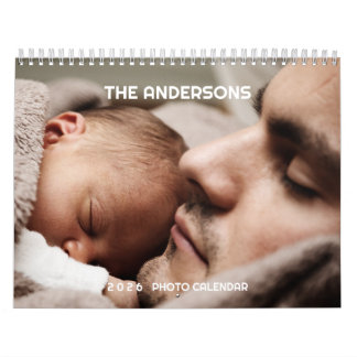 Calendário 2026 Custom Photo Calendar | Editable Year Text