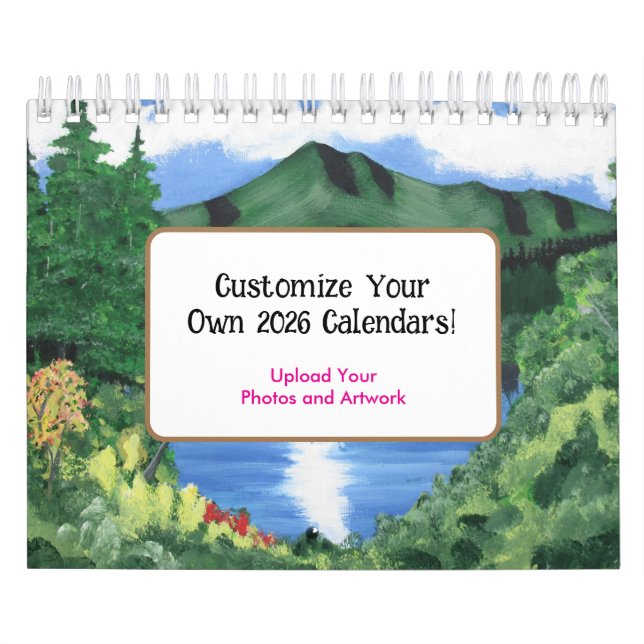 Calendário 2026 Customizable Calendar - Upload Your Photos (Capa)