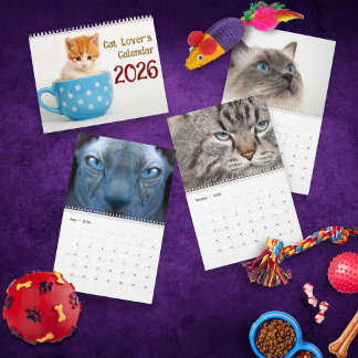 Calendário 2026 Cute Cat Breeds Photo – for Cat Lovers