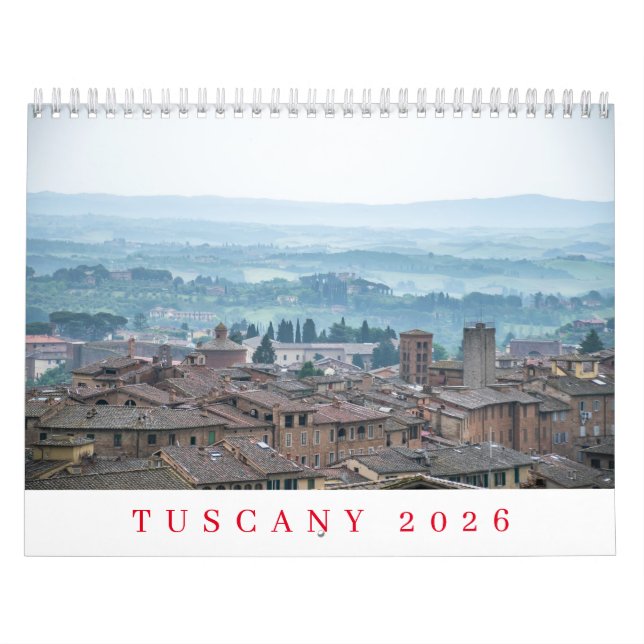 Calendário 2026 da Toscana (Capa)