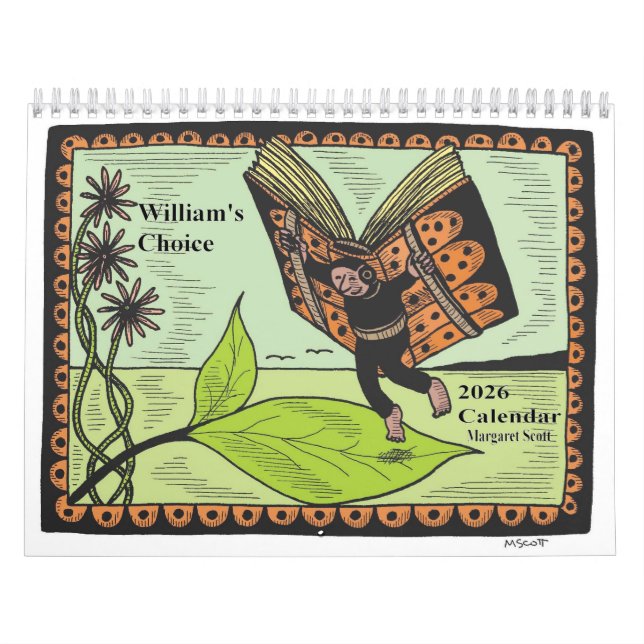 Calendário 2026 de Margaret Scott (Capa)