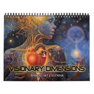 Calendário 2026 Dimensões visionárias 9 Arte Surreal