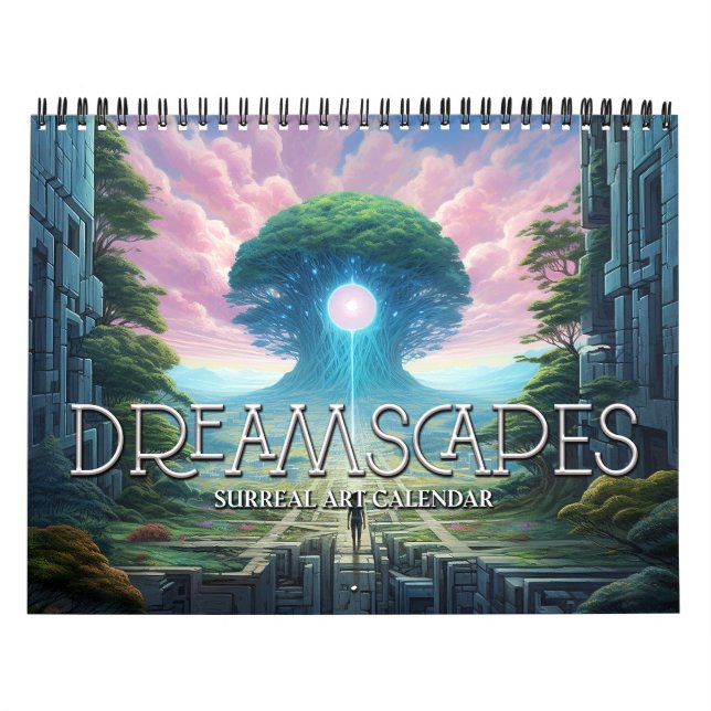 Calendário 2026 Dreamscapes 3 Arte Visionária Surreal (Capa)