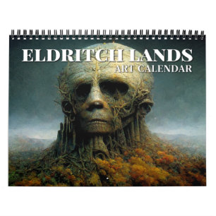 Calendário 2026 Eldritch Lands 1 Dark Fantasy Art Calendar
