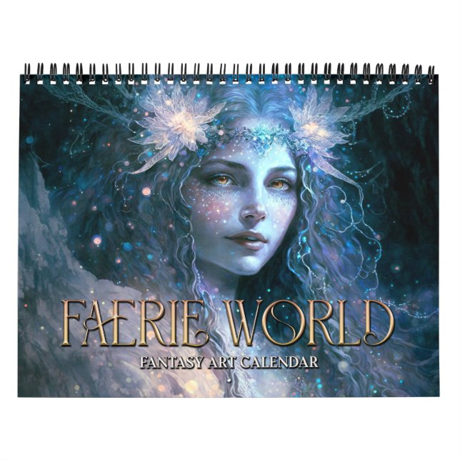 Calendário 2026 Faerie World 3 Fantasy Art Calendar (Capa)