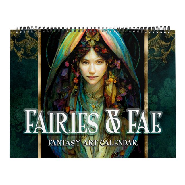 Calendário 2026 Fairies & Fae 2 Fantasy Art Calendar (Capa)
