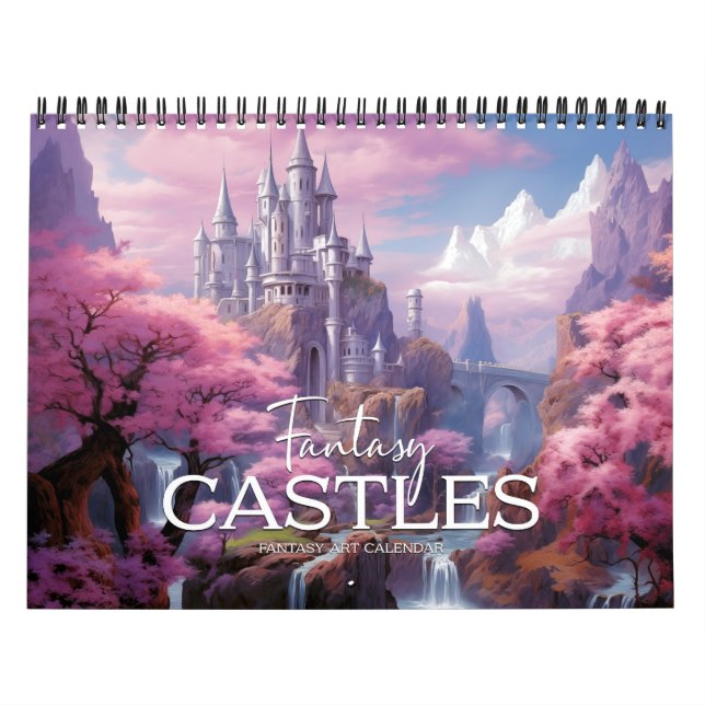 Calendário 2026 Fantasia Castles 3 Art Calendar (Capa)