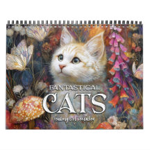 2026 Fantastical Cats 5 Fantasy Art Calendar