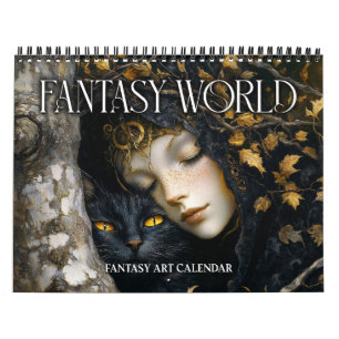 Calendário 2026 Fantasy World Fantasy Art Calendar