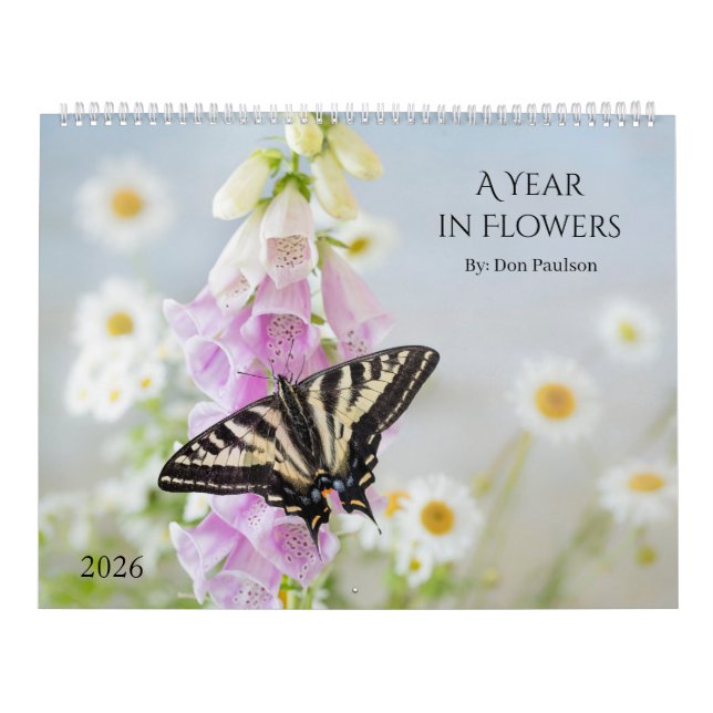 Calendário 2026 Floral Photography Wall Calendar (Capa)