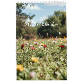 Calendário 2026 Flowers Calendar (Images created by Grok)