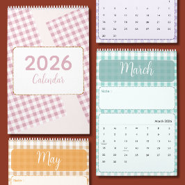 Calendário 2026 Fofo e Colorido