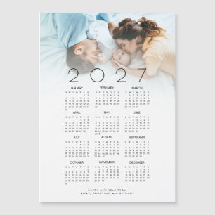 Calendário 2026 Foto do Novo Feliz ano novo Bebê