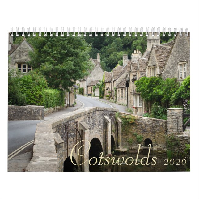 Calendário 2026 Fotografia de Cotswolds town (Capa)