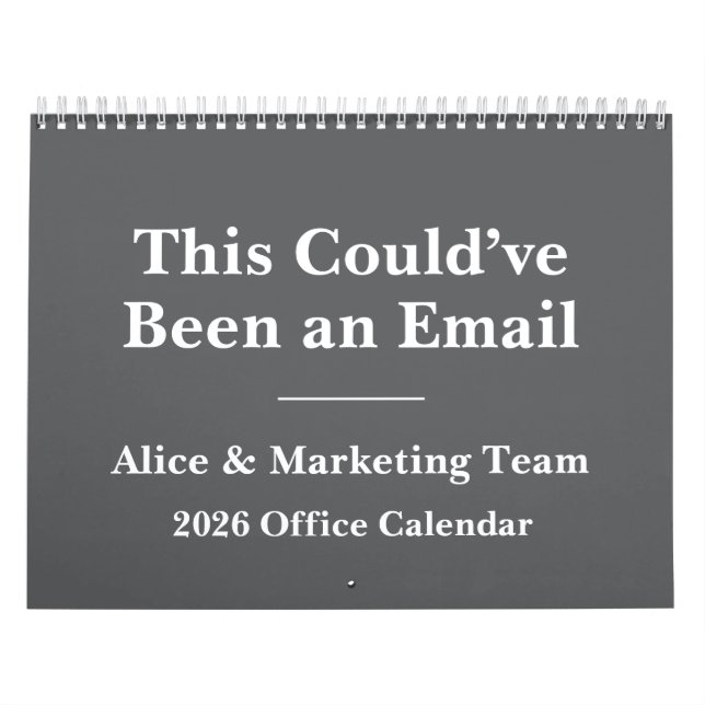 Calendário 2026 Funny Office Meeting Madness (Capa)