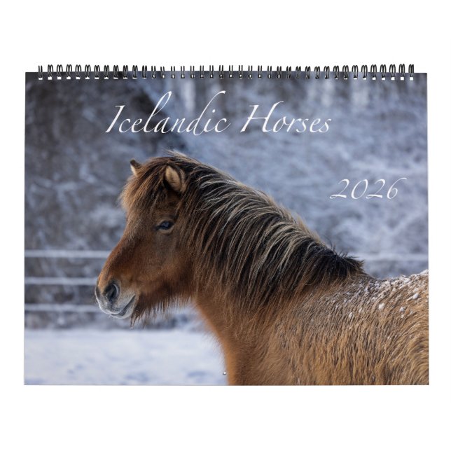 Calendário 2026 Icelandic Horse Calendar (Capa)