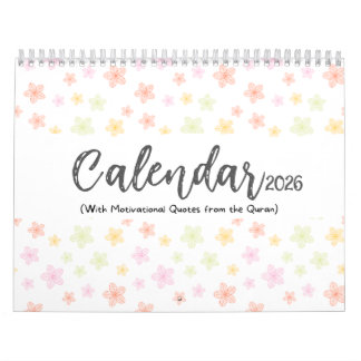 Calendário 2026 Islamic Calendar with Quran Quotes (medium)