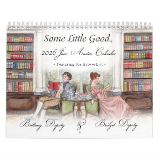 Calendário 2026 Jane Austen Watercolor Calendar