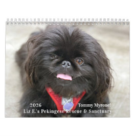 Calendário 2026 Liz E.'s Pekingese Calendar