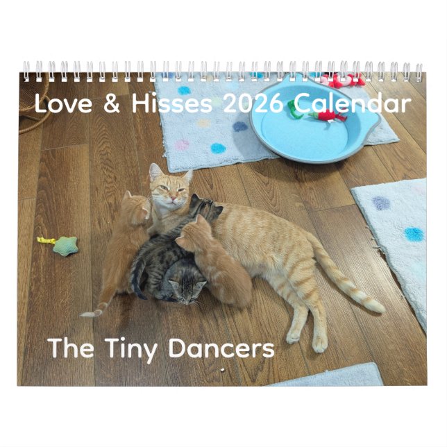 Calendário 2026 Love & Hisses Calendar - The Tiny Dancers (Capa)