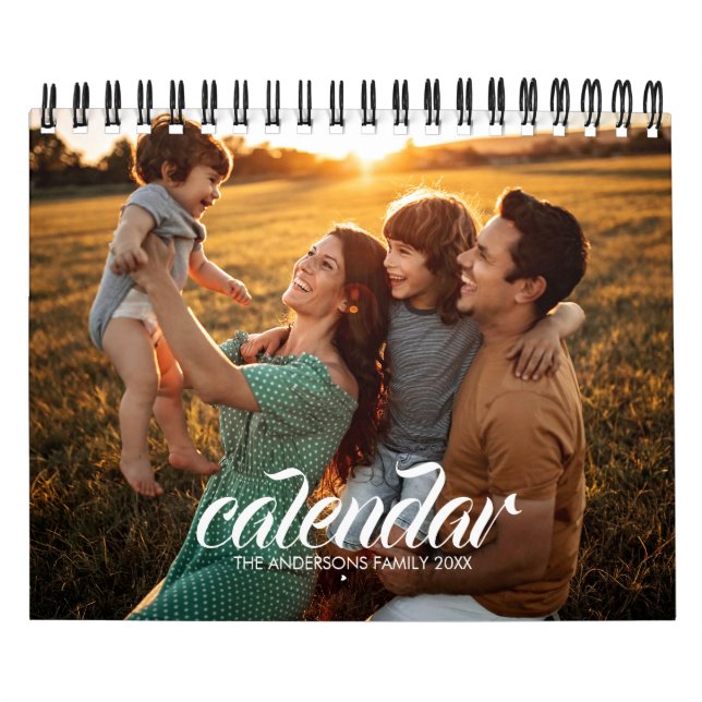 Calendário 2026 Modern Create Your Own Custom Family Photo  (Capa)