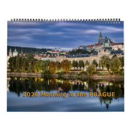 Calendário 2026 Morning in the Prague Calendar