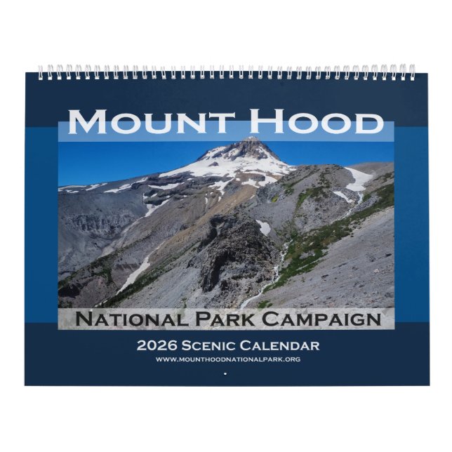 Calendário 2026 Mount Hood National Park Campaign Calendar (Capa)