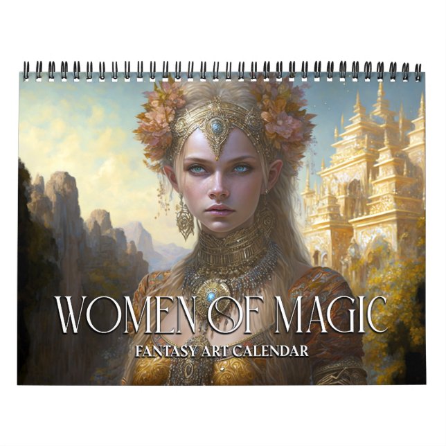 Calendário 2026 Mulheres De Magia 4 Fantasia Art Calendar (Capa)