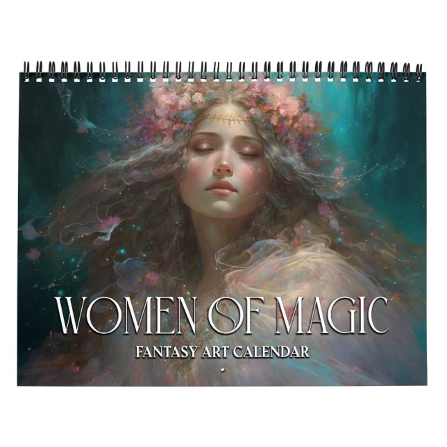 Calendário 2026 Mulheres De Magic 3 Fantasy Art Calendar (Capa)