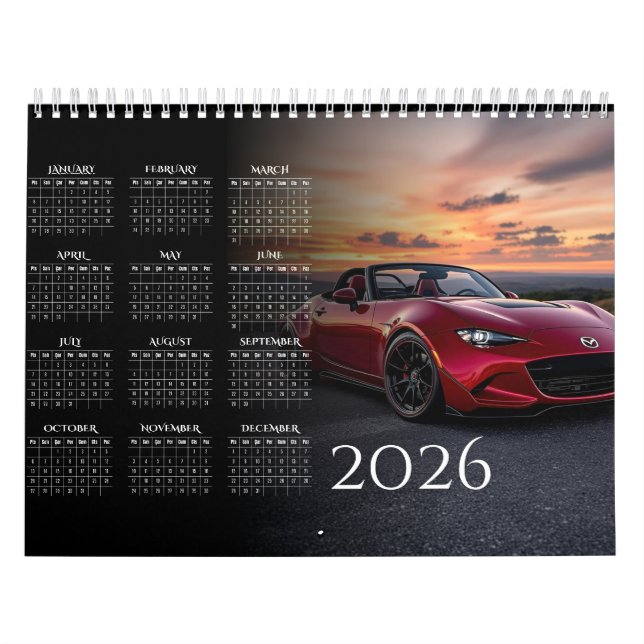 Calendário 2026 MX-5 Miata Vol 2 Calendar (Capa)