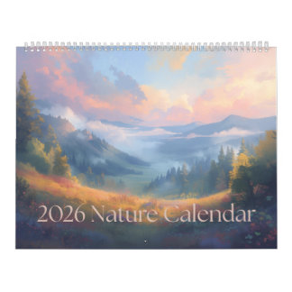 Calendário 2026 Nature Calendar: A Year in Nature