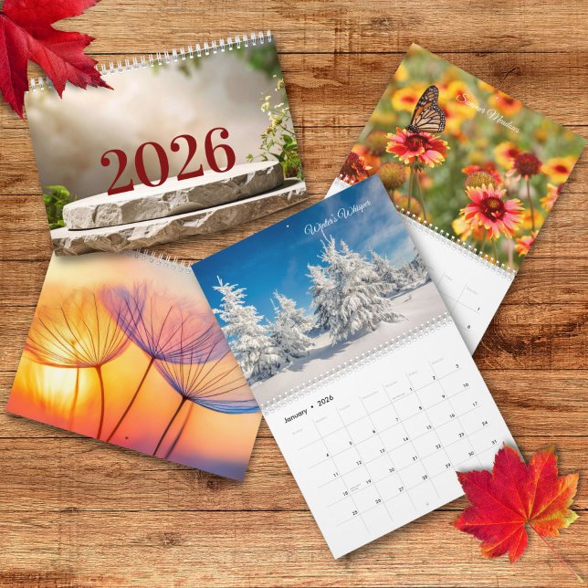 Calendário 2026 Nature Photography Wall Calendar (Criador carregado)