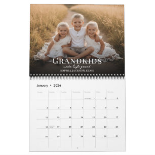 Calendário 2026 Netos Fazem a Vida Grand Foto Personalizada 