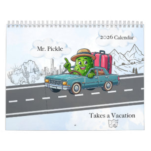 Calendário 2026 O Sr. Pickle Tira Férias 