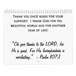 Calendário 2026 Original Art Calendar