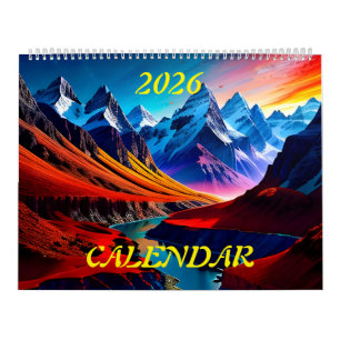 Calendário 2026 Paisagens Incríveis De Esplendor Três
