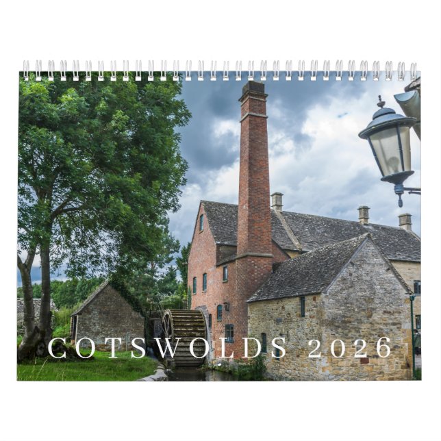 Calendário 2026 para Cotswolds (Capa)