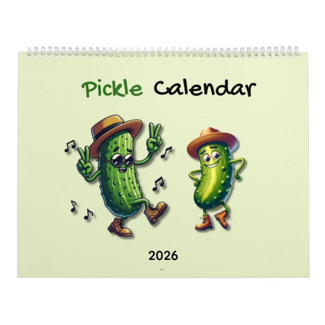 Calendário 2026 Pickle Character Themed  (Capa)