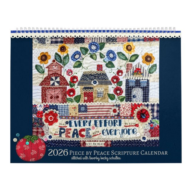 Calendário 2026 Piece by Peace Scripture Calendar (Capa)
