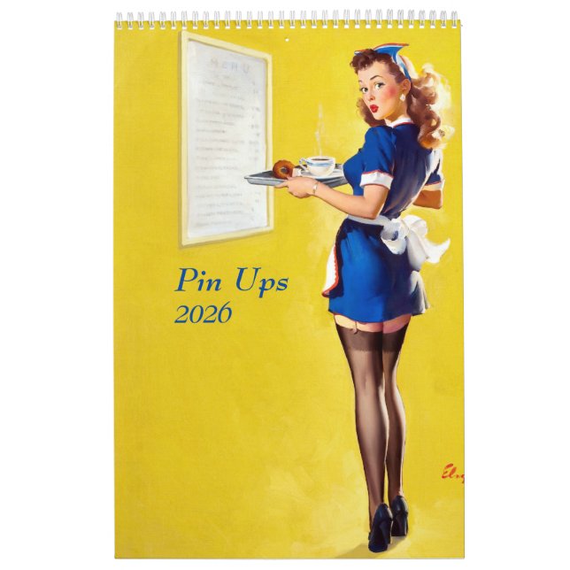 Calendário 2026 Pin Ups Calendar (Capa)