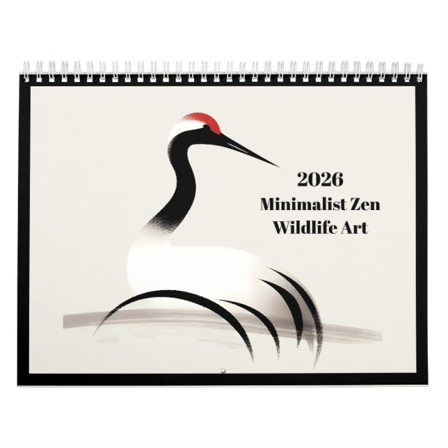 Calendário 2026 - Pincel Japonês - 12 Meses (Capa)