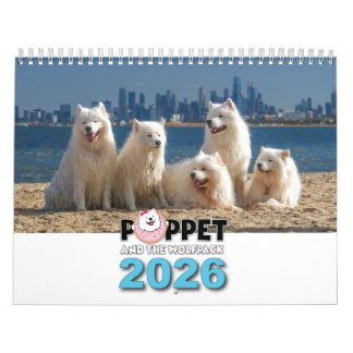 Calendário 2026 Poppet e a Matilha